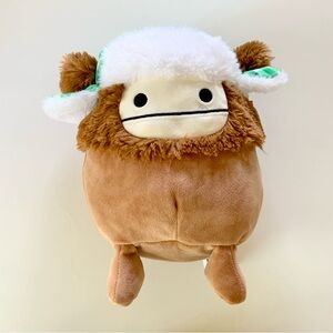 Squishmallows Benny the Bigfoot with Green Plaid Hat Christmas Plush Toy